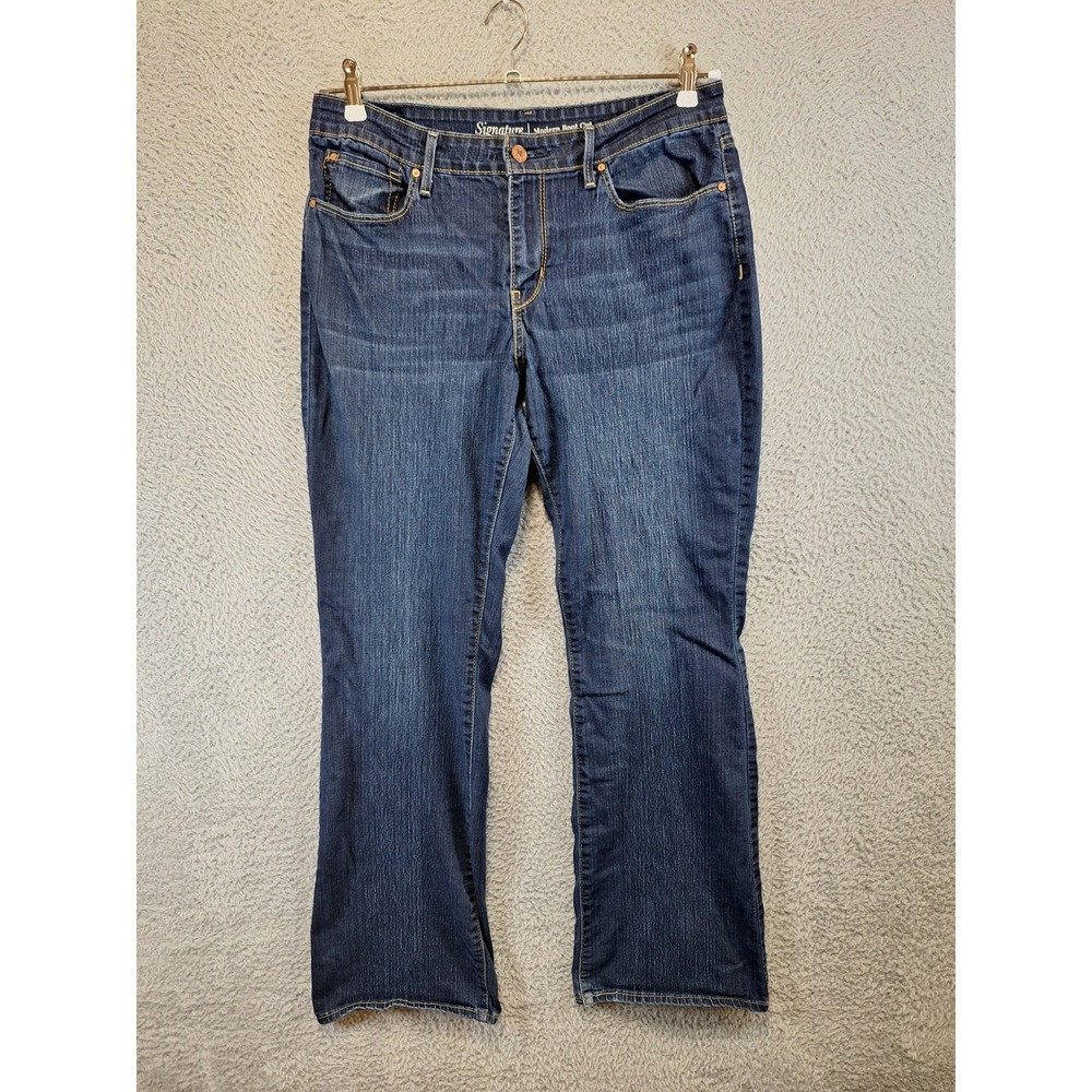 Signature by Levis Jeans Womens 12M (Fits W32xL31) Blue Modern Boot Cut Casual